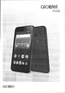 Alcatel Pixi 4 (5) manual. Smartphone Instructions.